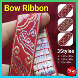 Elegant embroidery ribbon with intricate designs