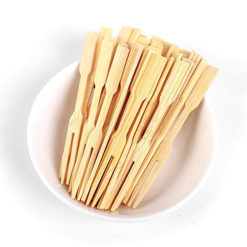 Bamboo Fruit Forks for Catering