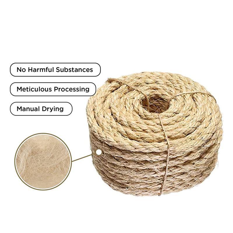 Durable jute rope for crafting and heavy-duty use