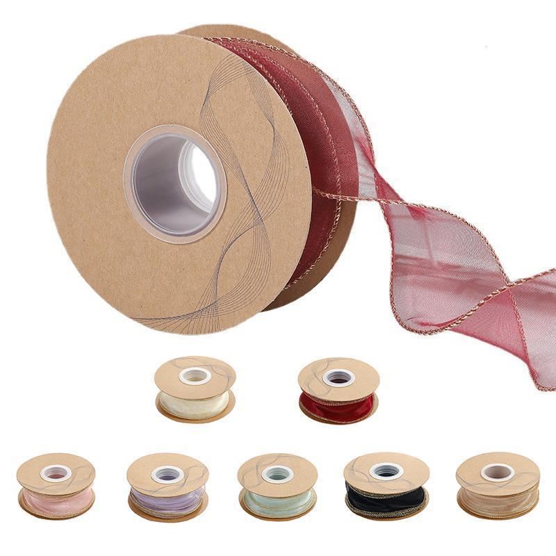 Organza Ribbon 10 Rolls 7 Colours for Crafts & Gift Wrap | DPW ...