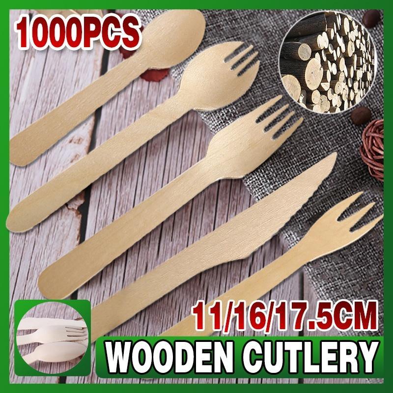 Eco-friendly Disposable Cutlery set laid out on a festive table