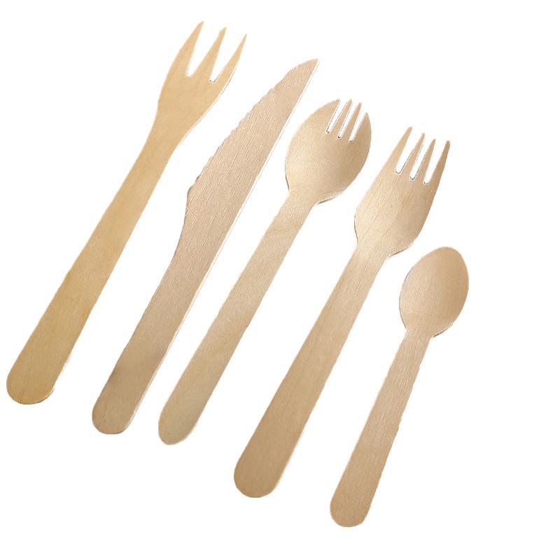 Eco-friendly Disposable Cutlery set laid out on a festive table