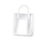 Set of elegant transparent goodie bags with sturdy handles