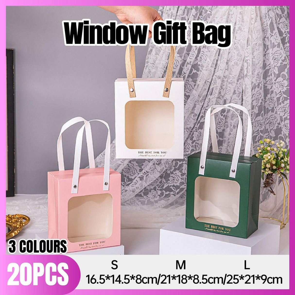 Enhance Your Gift Presentation with Stylish Window Gift Bags