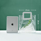 Elegant clear bags for presents with sturdy handles