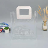 Elegant clear bags for presents with sturdy handles