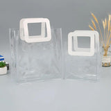 Elegant clear bags for presents with sturdy handles