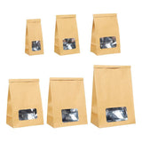 Durable kraft bags with window for versatile packaging.