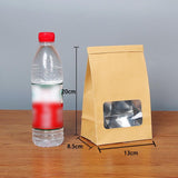 Durable kraft bags with window for versatile packaging.