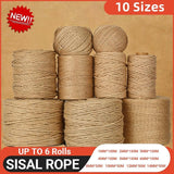 High-quality sisal rope for crafting and heavy-duty use