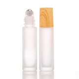 Essential Oils Roller Bottles 5PCS 10ml Wood Bamboo Glass Perfume Roll-On - Discount Packaging Warehouse