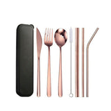 Elegant and durable stainless steel cutlery set on a dining table