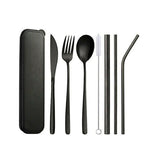 Elegant and durable stainless steel cutlery set on a dining table