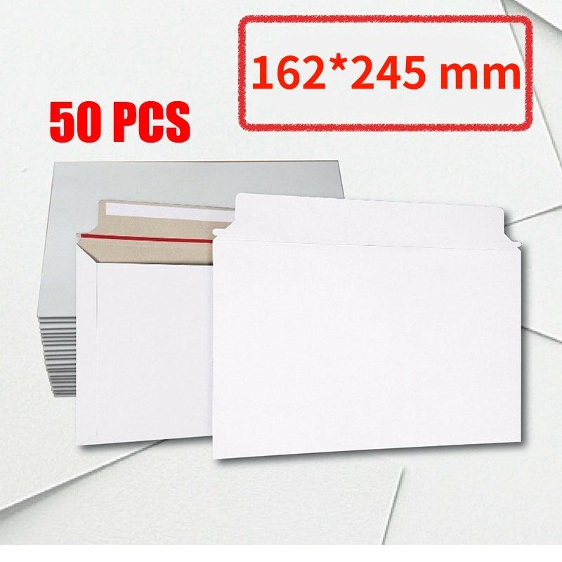 Envelope Card Mailer 162*245mm 50PCS Paper Card White - Discount Packaging Warehouse