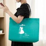 Fashionable Non-Woven Tote Bags Spunbond Fabric Versatile Reusable 25pcs