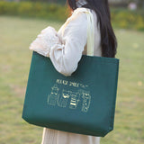 Fashionable Non-Woven Tote Bags Spunbond Fabric Versatile Reusable 25pcs