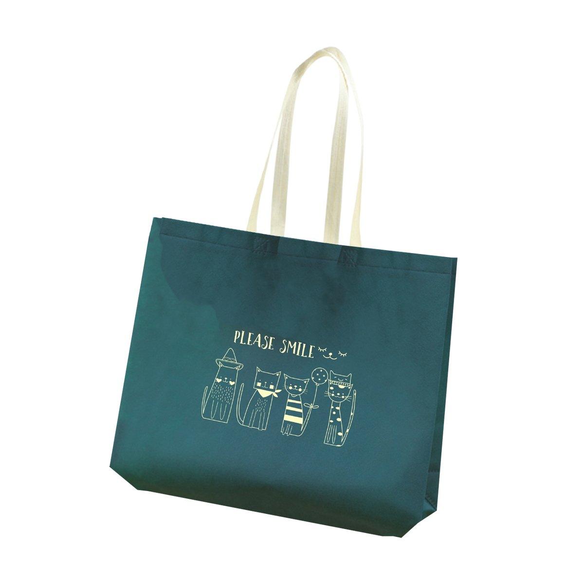 Fashionable Non-Woven Tote Bags Spunbond Fabric Versatile Reusable 25pcs