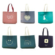 Fashionable Non-Woven Tote Bags Spunbond Fabric Versatile Reusable 25pcs