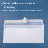 50PCS White Business Envelopes Peel and Seal Mailing 3 Sizes