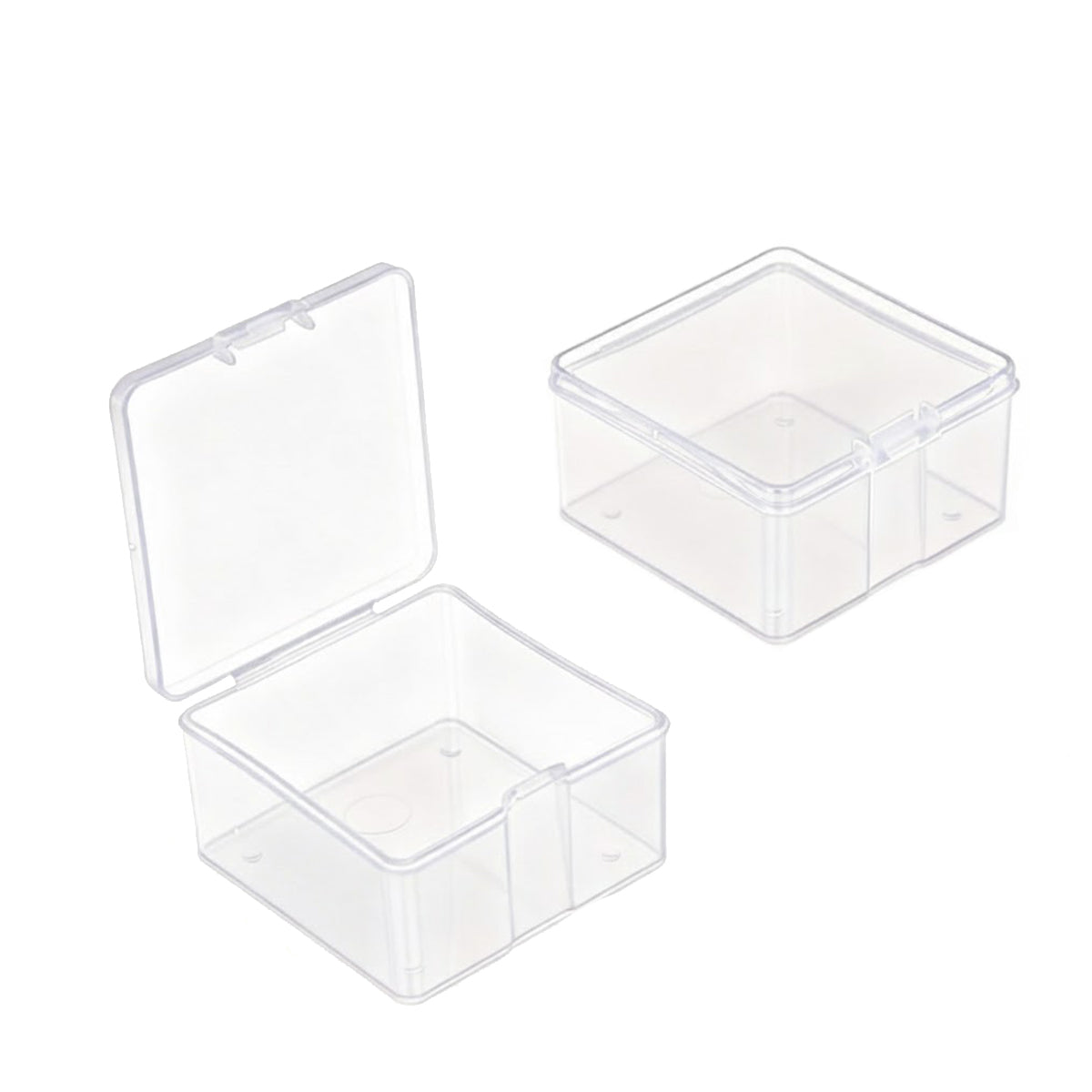 10PCS Mini Clear Plastic Storage Boxes Small Parts Organiser