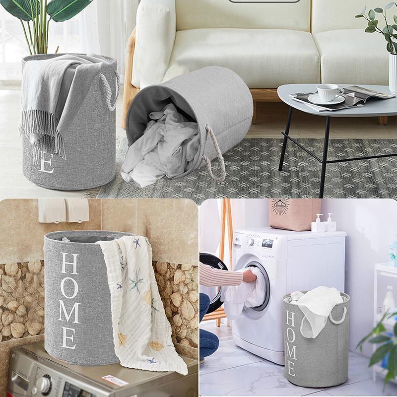 Convenient and durable foldable laundry basket for easy storage