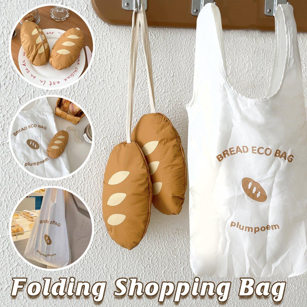 Foldable Shopping Bag Polyester Reusable Large Capacity for Groceries 1 pc