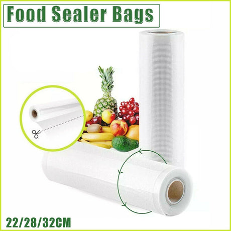 A vacuum pack roll being used to seal food items, ensuring freshness and quality