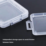 100PCS CF Card Case Hard Shell Clear PP Plastic Anti Shock