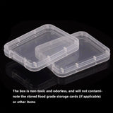 100PCS CF Card Case Hard Shell Clear PP Plastic Anti Shock