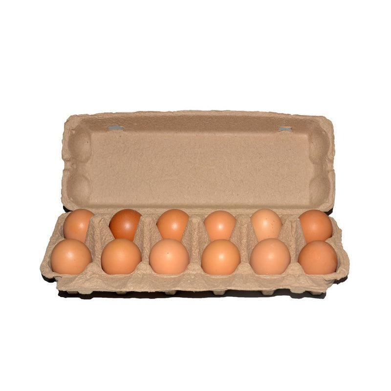100-Pack Kraft Egg Cartons for Safe 12-Egg Storage – Discount Packaging ...