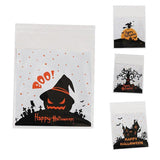 Child holding a festive Halloween Bag filled with candy