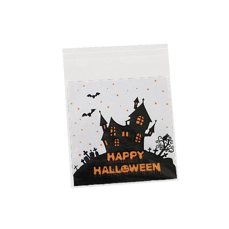 Child holding a festive Halloween Bag filled with candy