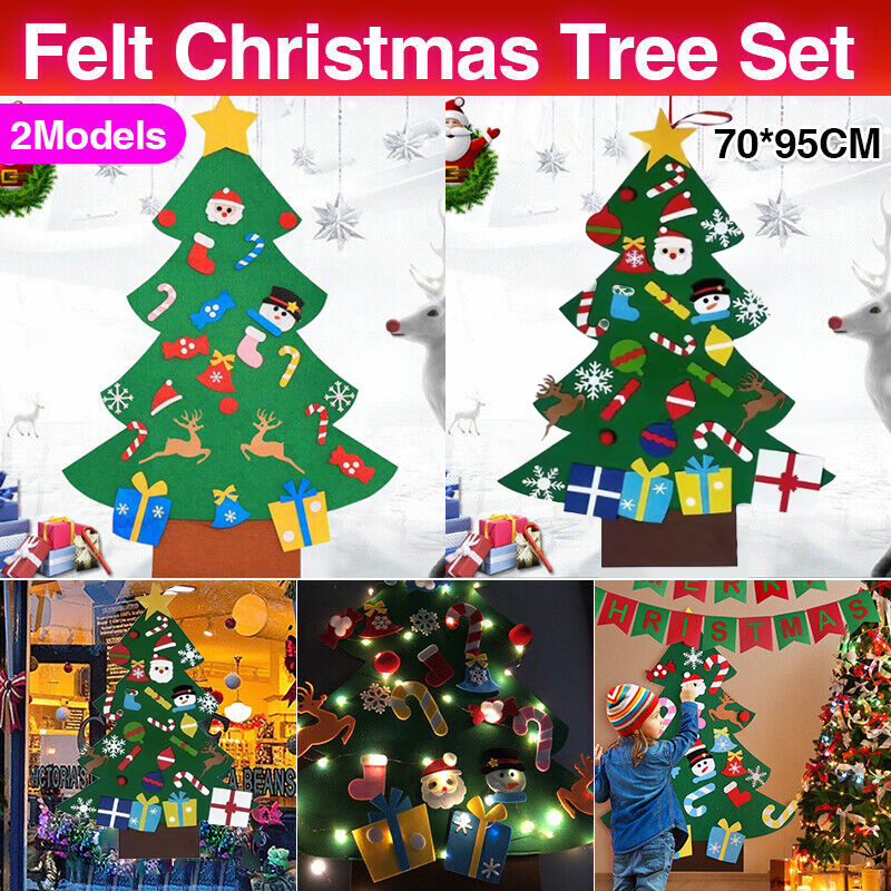 Felt Christmas Tree Set Decorations 1SET 2Styles
