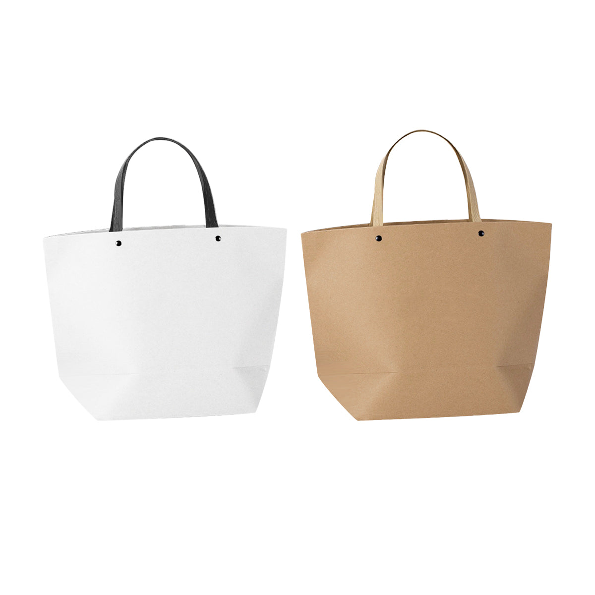 Boat Shaped Paper Tote Bag Gift Shopping Bag Recyclable 10 PCS