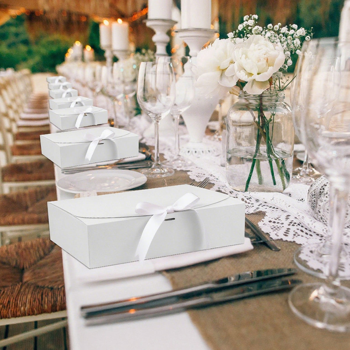 10 Pcs Foldable Gift Box Waterproof Moisture Proof Birthday Christmas Wedding