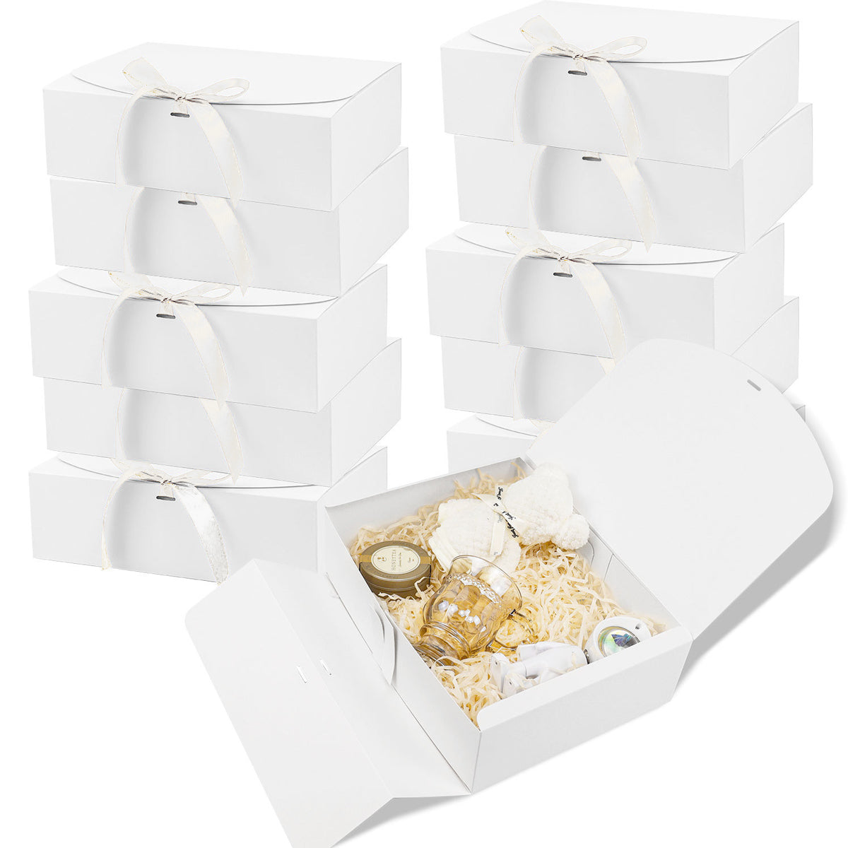 10 Pcs Foldable Gift Box Waterproof Moisture Proof Birthday Christmas Wedding