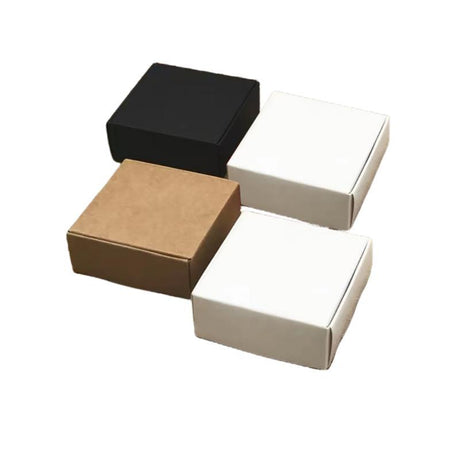 Front view of a high-quality paper box in a minimalistic design