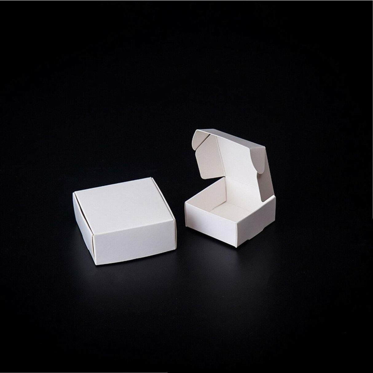 Front view of a high-quality paper box in a minimalistic design