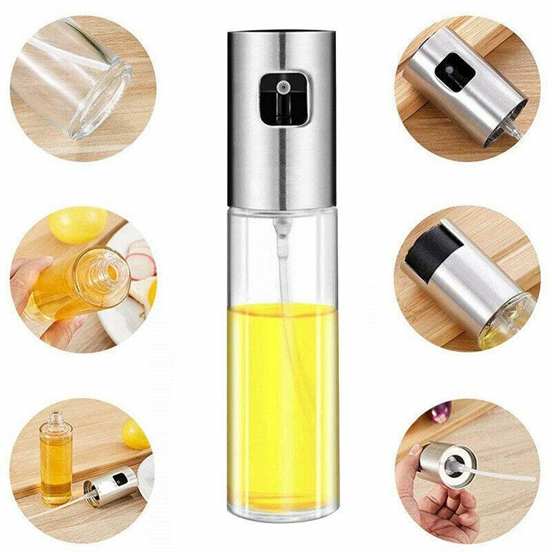 Glass Oil Sprayer 2PCS 17.5x4cm 100ml - Discount Packaging Warehouse