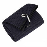 High-quality microfiber golf towel with carabiner clip for optimal performance.