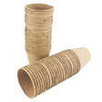 Biodegradable Nursery Pots 500PCS 7.5*8cm Light Brown Paper Pulp - Discount Packaging Warehouse