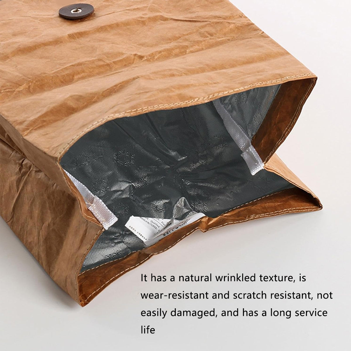 Tyvek Insulated Bento Bag Waterproof Reusable Thermal Lunch Bag