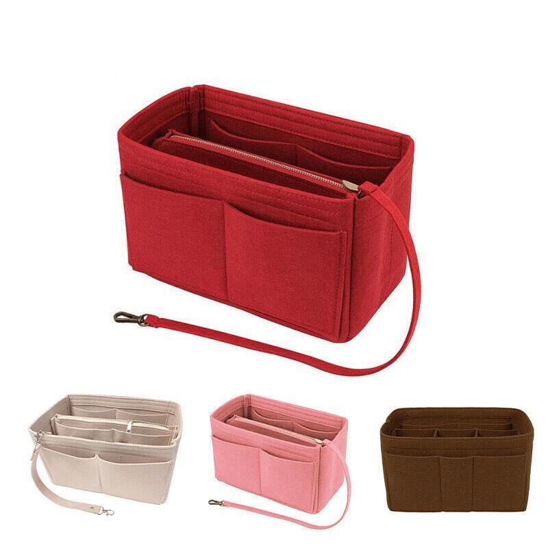 Handbag Insert 1PC 4Colours 3Sizes Felt Women's Tote Purse Pouch - Discount Packaging Warehouse