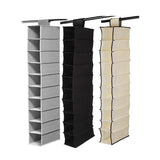 Hanging Closet Organizer 1PC 10Grids 3Colours Non-woven Fabric - Discount Packaging Warehouse