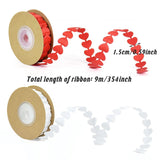 Heart Shaped Ribbon 1 Roll Premium Satin for Gift Wrapping and Decorations