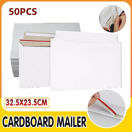 Heavy Duty Envelopes 50PCS 32.5*23.5cm White - Discount Packaging Warehouse