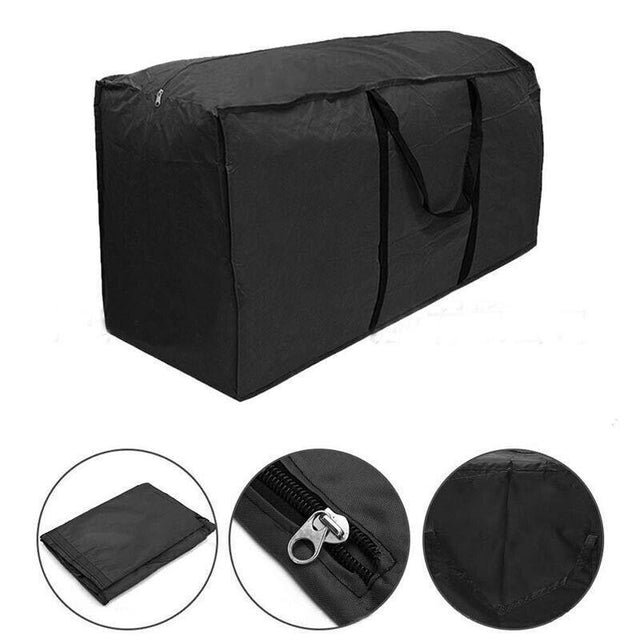 Durable and spacious large storage bag in use
