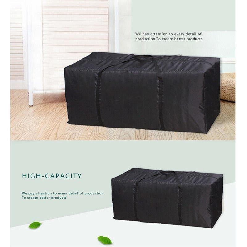Durable and spacious large storage bag in use