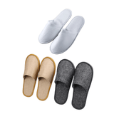 Comfortable and hygienic disposable slippers with non-slip sole.