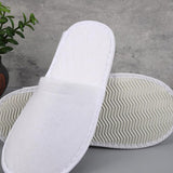 Comfortable and hygienic disposable slippers with non-slip sole.